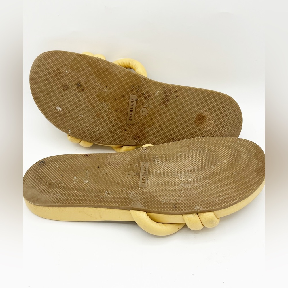 Everlane The Form Three-Strap Yellow Sandal Size 7 - Picture 11 of 11